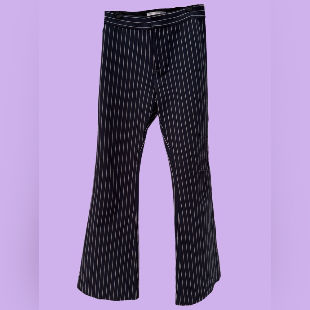 🍒 DEREK LAM (10 Crosby) - navy/white stripe high waisted trousers